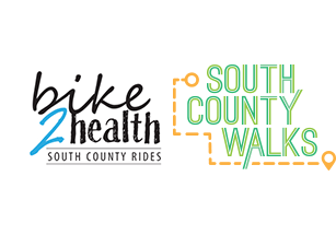 Bike2Health and South County Walks logos